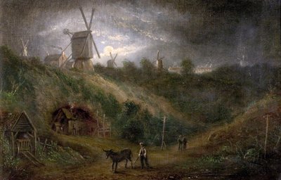 La vecchia cordaia, ai piedi della collina delle forche, Nottingham Forest, 1848 da Thomas Sturge Moore